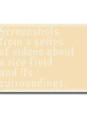 预售 Cintia Tortosa Santisteban Screenshots from a series of videos about a rice field and its surroundings，Cintia To