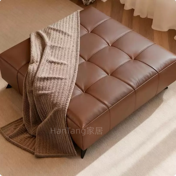 美式皮艺拉扣沙发凳服装店衣帽间沙发凳/脚踏