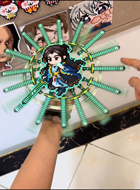 新款凡人修仙传周边韩立小庚剑阵高颜值亚克力旋转冰箱贴收藏礼物