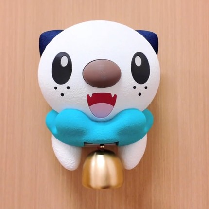 3D打印创意水水獭吸门式入户门铃商铺进门提醒铃铛可做摆件可爱