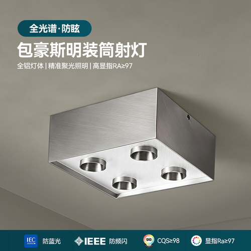 西点照明明装斗胆灯包豪斯吸顶灯