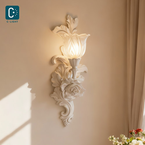 法式壁灯特别的壁灯浮雕石膏灯中古风创意个性艺术复古装饰墙壁灯