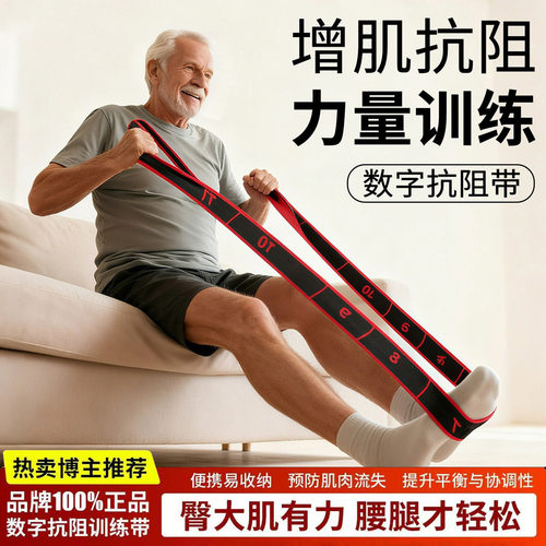 增肌抗阻数字阻力绑腿带｜中老年