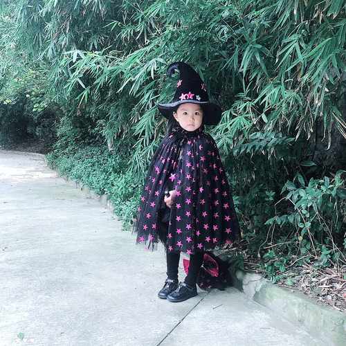 万圣节儿童服装可爱披风斗篷帽子