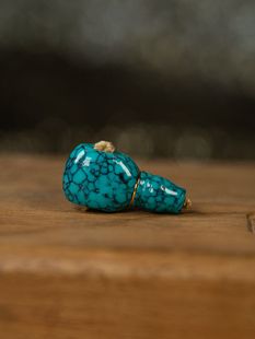 【御松莲心】天然原矿乌兰花网花三通14.6×10.8×25mm