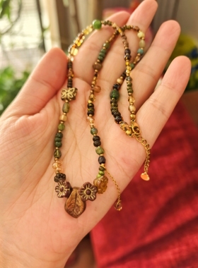 【秋露】ANZHI原创复古新中式项链女小众设计感高级冬季毛衣链