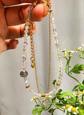 灰月原创手链月光石手链