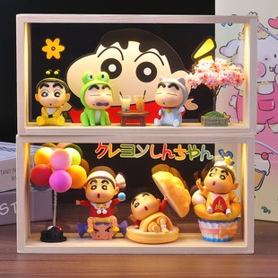 蜡笔小新手办摆件小夜灯送女生闺蜜女孩生日520礼物男生儿童节