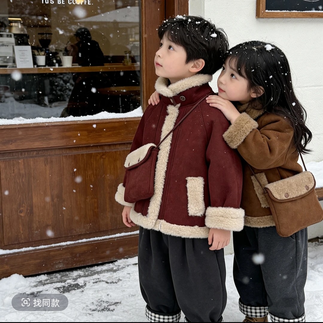 男女童外套皮毛一体大衣2026年冬季韩版加绒加厚儿童保暖宝宝上衣,童装/婴儿装/亲子装,普通外套,淘宝优惠券,粉丝福利购,淘宝优惠卷
