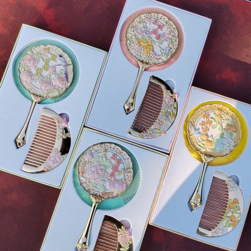 西安文创纪念品镜子中式古风手持随身小镜子化妆镜景区旅游伴手礼