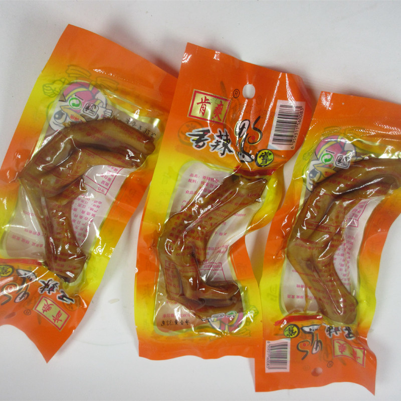 包邮肯爽香辣鸭掌鸭脚鸭爪重庆湖南味超辣零食休闲零食小吃辣条卤