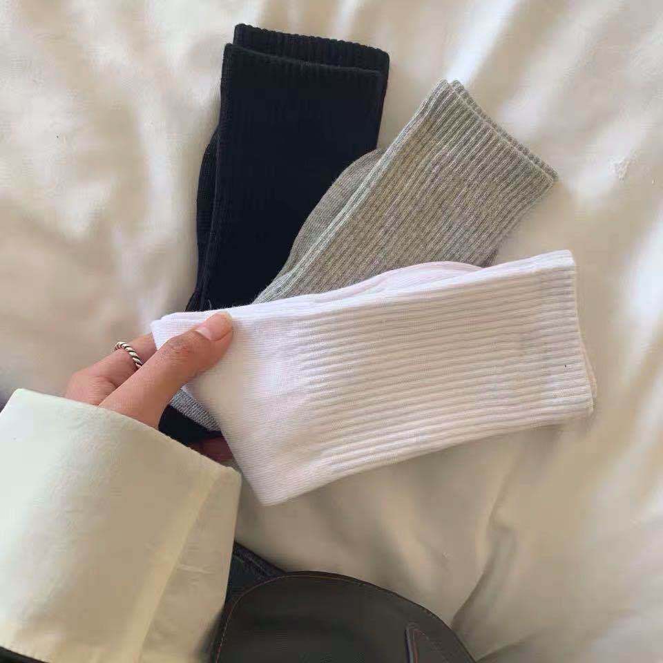 ins袜子女百搭中筒袜春秋季男中筒袜