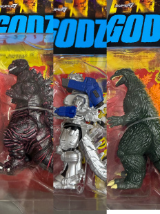 【顺丰现货】Super7 reaction 哥斯拉 挂卡 正版授权模型手办玩具