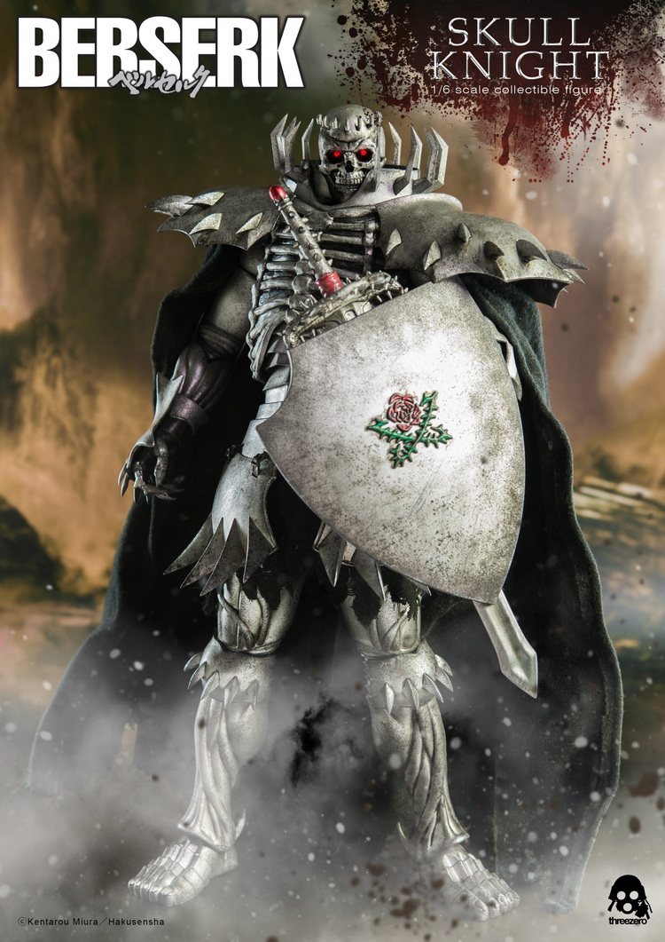 【现货】Threezero 剑风传奇 骷髅骑士 3A 1/6 布衣可动人偶
