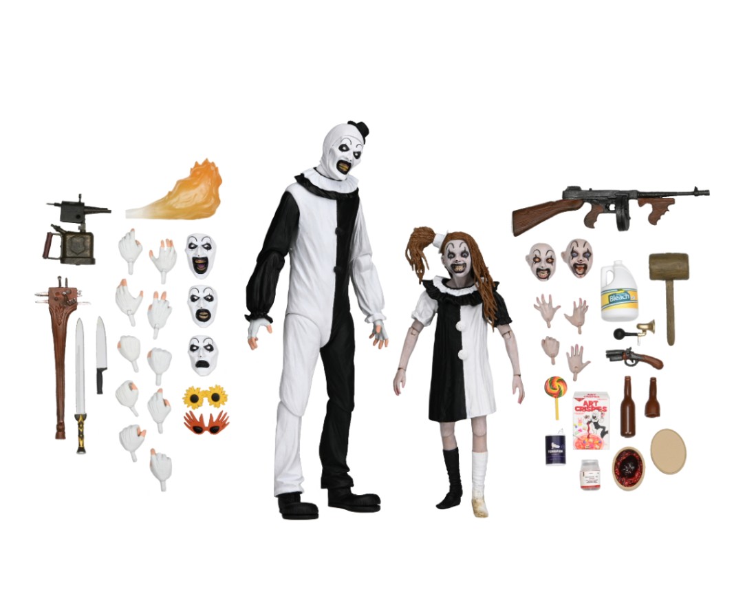 【顺丰】 NECA 断魂小丑 苍白女孩 双人套装 1/12可动人偶