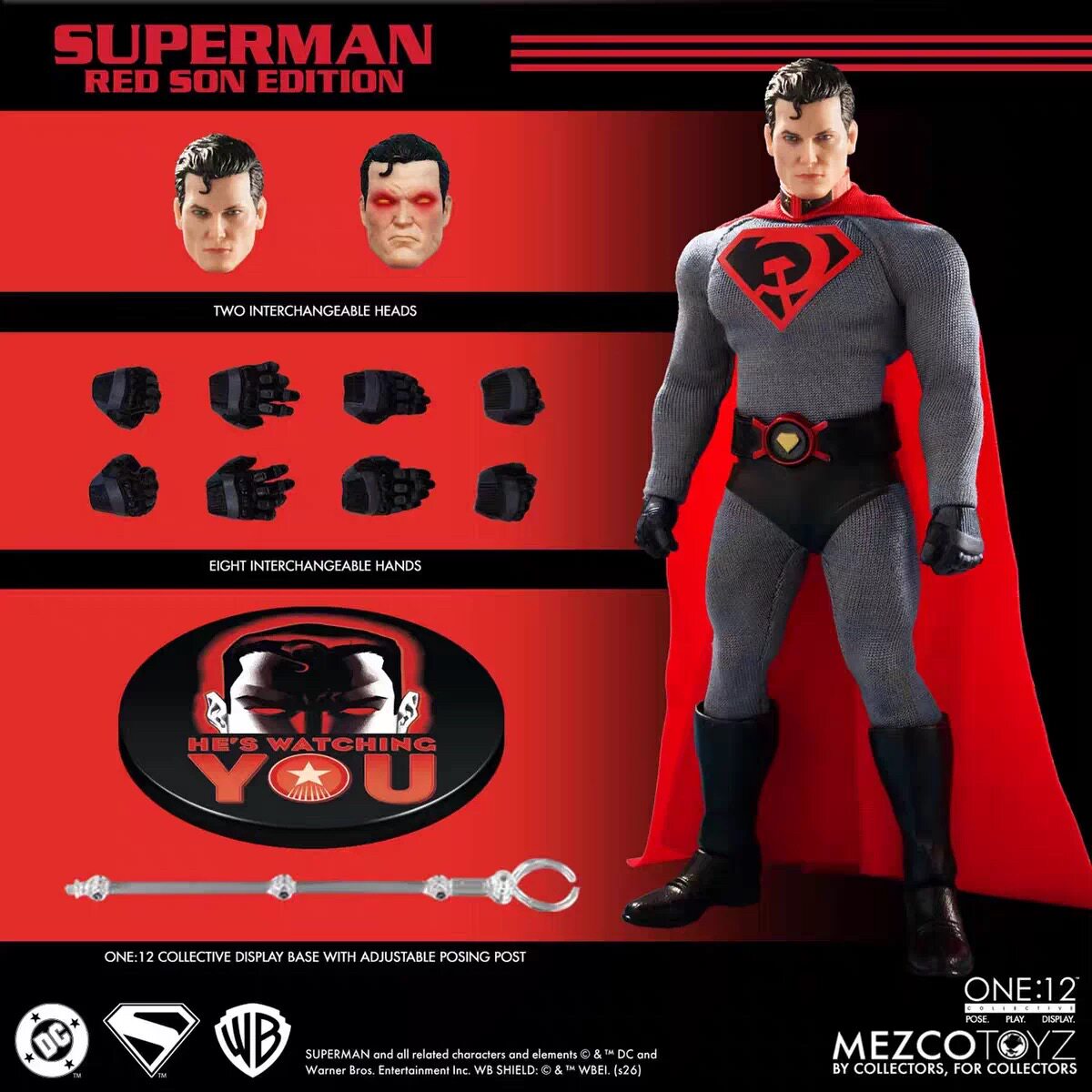 【非现货】定金 Mezco 蚂蚁 红子超人 再版 one12 1/12可动人偶