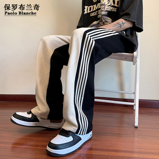 男秋季 子直筒休闲长裤 潮牌裤 百搭男士 保罗新款 卫裤 宽松运动裤