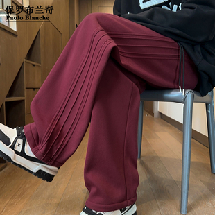 长裤 2025新款 男秋季 潮牌宽松运动裤 保罗休闲百搭男士 子直筒裤 卫裤