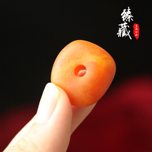 琥珀蜜蜡随型饼子平安扣墩子二代老蜜蜡散珠顶珠配饰金刚星月配饰