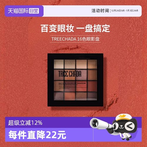 新手哑光高光修容十六色眼影盘