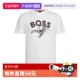 自营 Hugo Boss男士 字母拼色图案纯棉日常百搭短袖 T恤