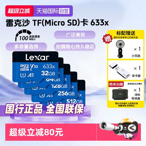 官方自营雷克沙行车记录TF存储卡