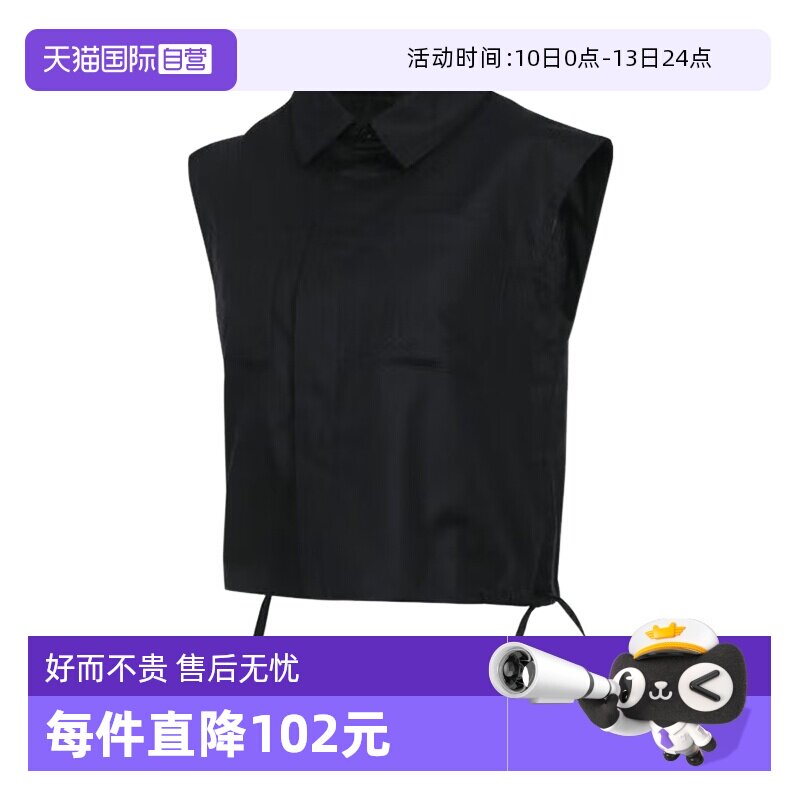 【自营】Nike耐克女子纯棉无袖上衣宽松梭织女短袖衬衫HJ0056-010