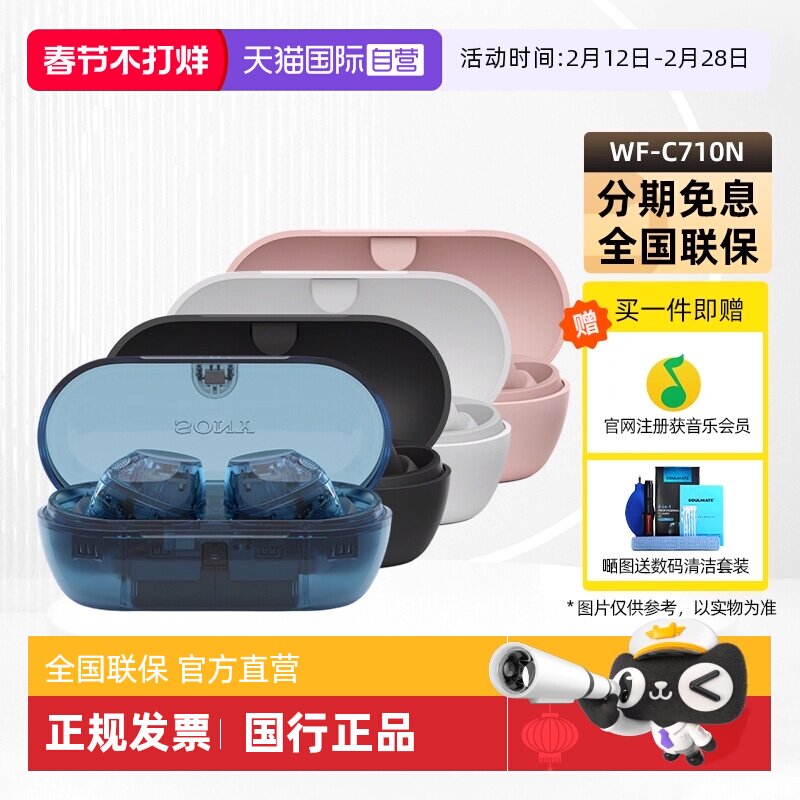 【自营】【新品】SONY WF-C710N休闲舒适真无线降噪蓝牙