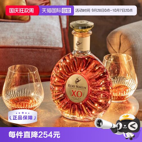 【自营】Remy Martin人头马XO干邑白兰地法国进口洋酒700ml - 封面