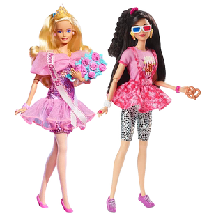 【自营】Barbie芭比之流光回旋曲观影之夜收藏女孩公主礼物玩具