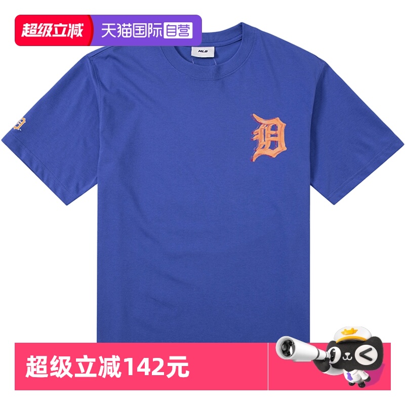 MLB男女新款老花系列圆领上衣