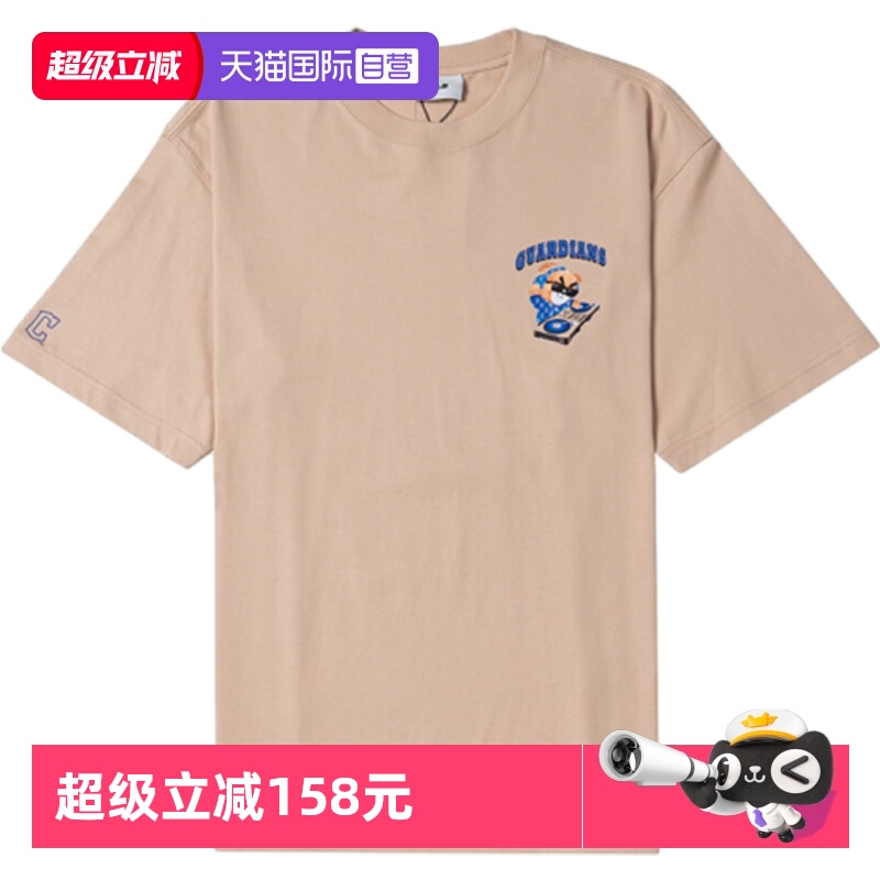 【自营】MLB短袖男女同款运动休闲服皱眉熊系列印花上衣圆领T恤潮