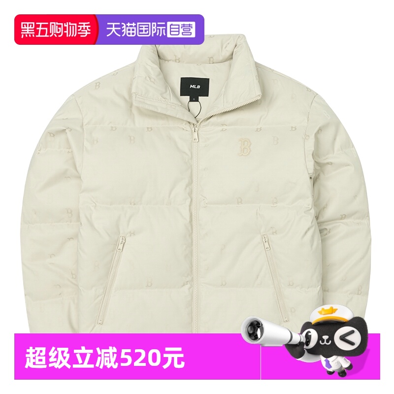 【自营】MLB羽绒服新款男女装老花运动服户外休闲服保暖防风外套
