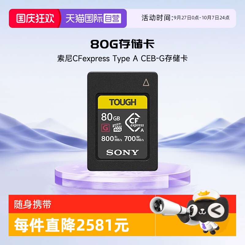 官方自营索尼原装CFEA卡80G容量