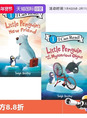 【自营】英文原版 Little Penguin 小企鹅系列 2册合售 I Can Read 儿童启蒙分级读物 英语辅导绘本故事图画书