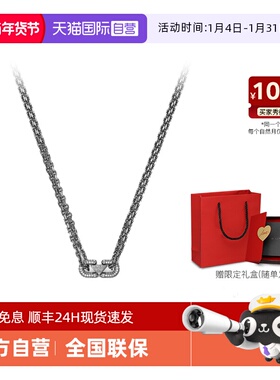【自营】[马年生肖]Armani阿玛尼男士项链马蹄双层密镶新年礼物