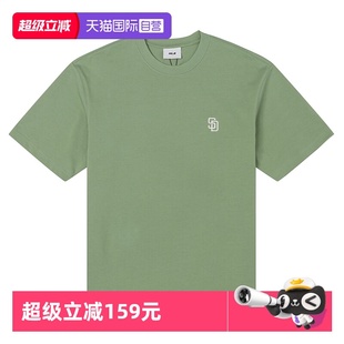 男装 MLB短袖 女装 情侣上衣抹茶色半袖 标T恤 运动休闲服经典 自营
