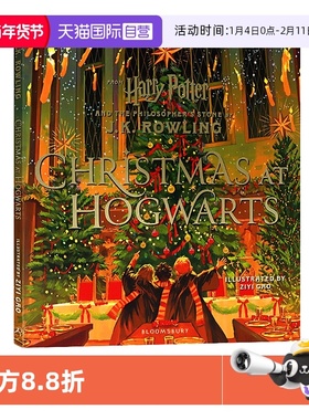 【自营】英文原版 Christmas at Hogwarts 霍格沃茨的圣诞节 Harry Potter 哈利波特与魔法石 插画艺术画册 J.K. Rowling