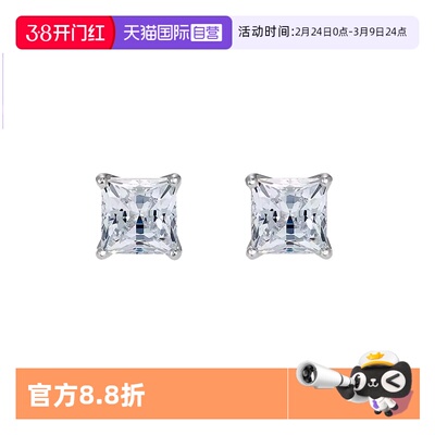 高级感耳钉施华洛世奇简约女