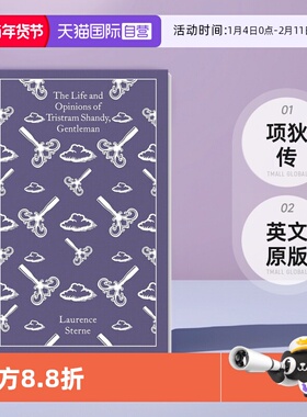 【自营】企鹅经典布纹精装 项狄传 The Life and Opinions of Tristram Shandy Gentleman 英文原版 Laurence Sterne