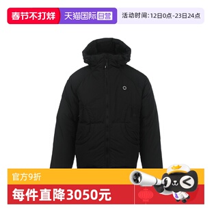 【自营】KENZO男士25年秋冬Logo徽标纯色休闲连帽拉链羽绒服外套