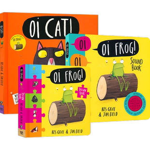 【自营】Oi Frog Cat 噢 青蛙 猫咪 自然拼读 韵律启蒙绘本 拼图发声书 英语早教 亲子读物 英文原版进口儿童图书