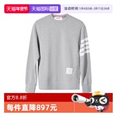 自营 Thom Browne汤姆布朗男款 袖 标白条纹套头卫衣节日礼物