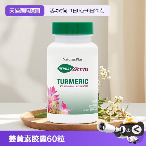 NaturesPlus活性姜黄素95%高含量