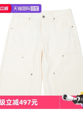 【自营】MLB牛仔短裤男裤新款复古水洗宽松休闲裤五分裤3LDPM0253