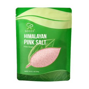 【自营】SOEOS喜马拉雅进口玫瑰盐无加碘粉盐岩盐细盐家用盐454g