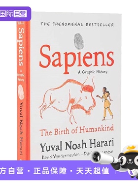 【自营】预售 英文原版 Sapiens 人类简史1 The Birth of Humankind 人类的诞生 漫画版 尤瓦尔·赫拉利 Yuval Noah Harari