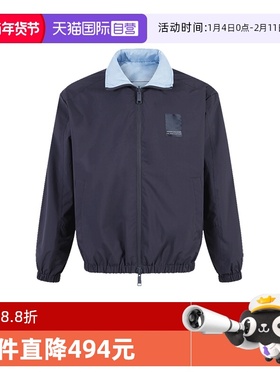 【自营】阿玛尼AX男士宽松版连帽双面两穿薄夹克外套3DZB06 ZNB7Z