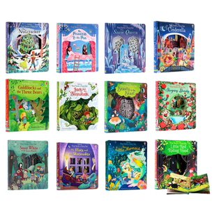 【自营】usborne Peep Inside偷偷看里面系列英文原版绘本纸板翻翻书洞洞书farm jungle zoo garden尤斯伯恩揭秘系列全套英语童话