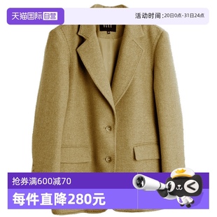 新款 小個子休閑小西服 外套女2024冬裝 廓形西裝 自營 ELLE法式